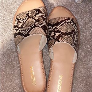 Snakeskin Sandals